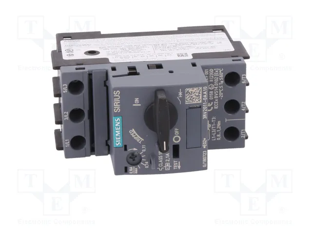 SIEMENS 3RV2011-0AA10 Interrupteur de moteur 0,04kW 220÷690VAC SIEMENS 3RV2011-0AA10 Interrupteur de moteur 0,04kW 220÷690VAC