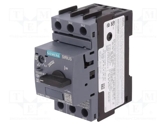 SIEMENS 3RV2011-0AA10 Interrupteur de moteur 0,04kW 220÷690VAC SIEMENS 3RV2011-0AA10 Interrupteur de moteur 0,04kW 220÷690VAC