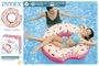 Intex Flotador Rueda Donut Rose 94 x 23 cm - Bouée Roulante, PVC, Pour Enfants de + 9 Ans, Modèle Surti