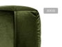 Giftdecor Puff Carré Velours 30x30 cm Vert (Set de 4)