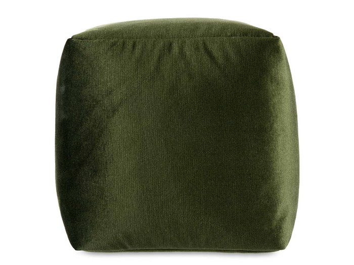 Giftdecor Puff Carré Velours 30x30 cm Vert (Set de 4)