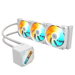 Gigabyte Kit de Refroidissement Liquide Gaming 360 ICE ARGB Blanc pour CPU Socket Intel LGA 1200/1700/1851 AMD AM4/AM5 Radiateur 360mm