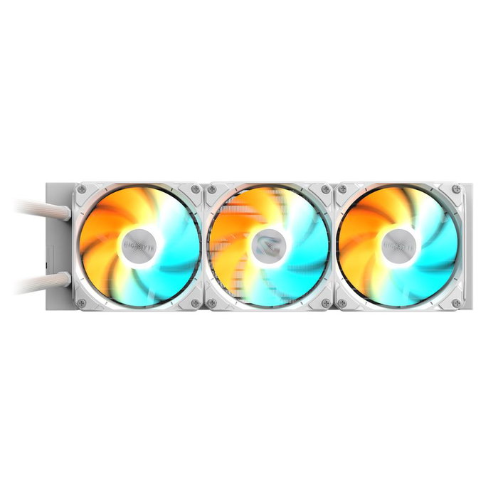 Gigabyte Kit de Refroidissement Liquide Gaming 360 ICE ARGB Blanc pour CPU Socket Intel LGA 1200/1700/1851 AMD AM4/AM5 Radiateur 360mm