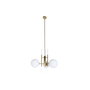 Suspension DKD Home Decor 64 x 64 x 64 cm Verre Doré Métal Blanc 50 W
