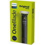 Philips OneBlade QP1424/10 Tondeuse barbe et rasoir, technologie OneBlade, rechargeable USB, résistant à l'eau, avec peignes 1 et 3 mm