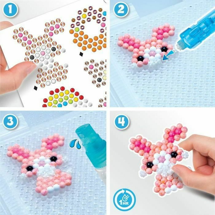 Aquabeads L'atelier d'initiation avec mallette et 900 perles multicolores