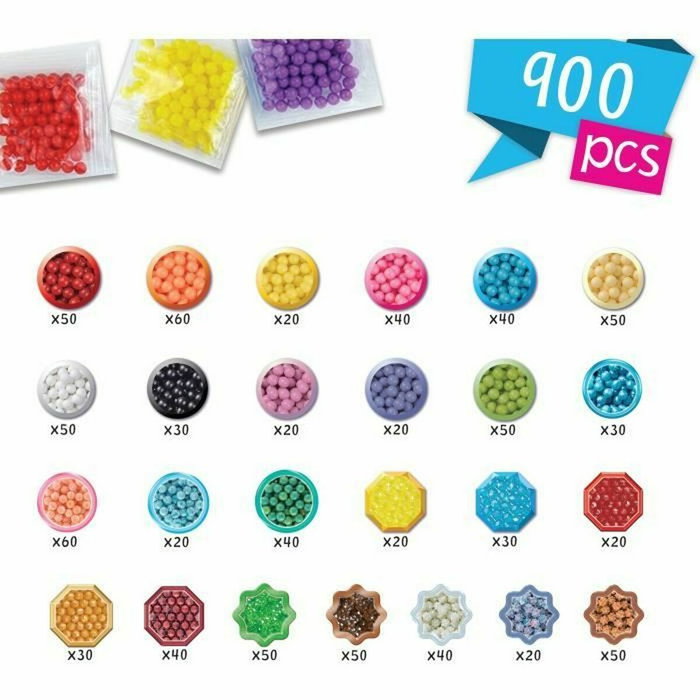 Aquabeads L'atelier d'initiation avec mallette et 900 perles multicolores