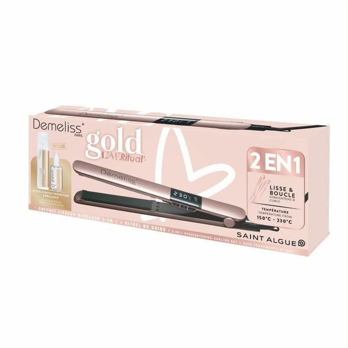 Saint Algue Coffret Demeliss Kera-GOLD 2 en 1 Lisse & Boucle Rose Cuivré Saint Algue Coffret Demeliss Kera-GOLD 2 en 1 Lisse & Boucle Rose Cuivré