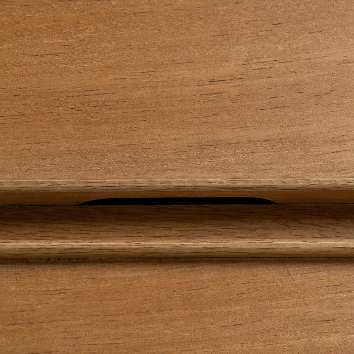 BigBuy Home Buffet MARIGNI Noir Naturel Fer Bois MDF