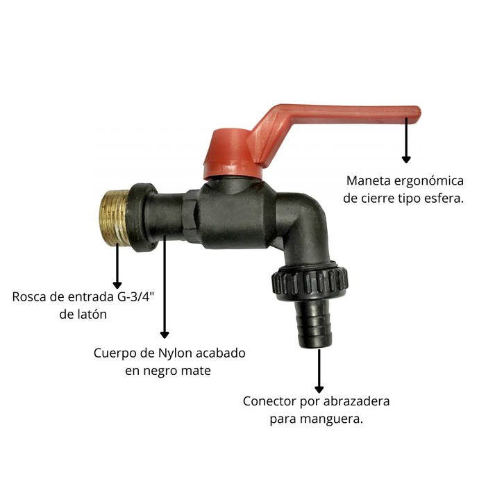 Riegolux RGX Grifo Manette Anti-Gel Nylon 3/4 R/Latéral