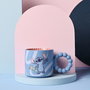 WIDDOP & CO Tasse en céramique Stitch Disney avec boîte cadeau et poignée originale personnage - Mug bleu design