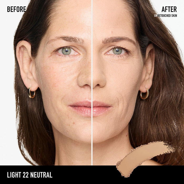 Bare Minerals BarePro 24H Fond de teint poudre compacte, couvrant longue tenue 24H mat, #22 Neutre Clair 8 g, pour tous types de peau, non comédogène