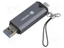 NATEC SCARAB 3 Lecteur de cartes mémoire USB A et USB C