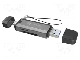 NATEC SCARAB 3 Lecteur de cartes mémoire USB A et USB C