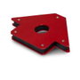 Stayer Équerre magnétique 45° 90° 135° pour soudure, supporte jusqu'à 25 kg, 3 côtés 9 cm / 3 cm, trou Ø28 mm