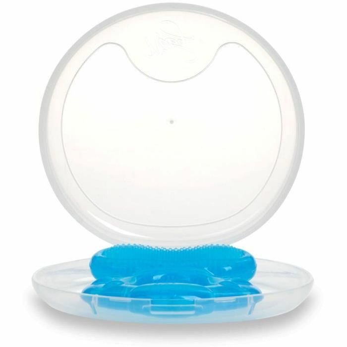Nuby Anneau de dentition Teethe-eez en silicone - Bleu Nuby Anneau de dentition Teethe-eez en silicone - Bleu