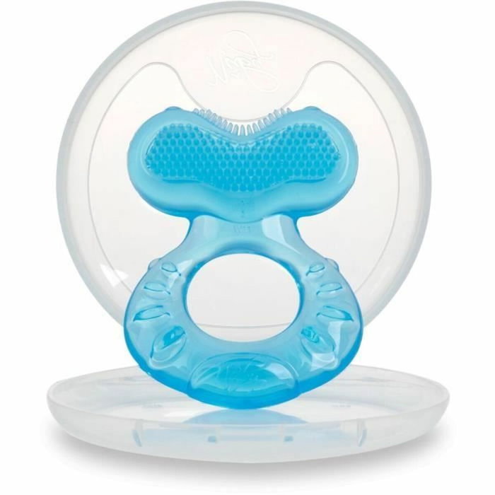 Nuby Anneau de dentition Teethe-eez en silicone - Bleu Nuby Anneau de dentition Teethe-eez en silicone - Bleu