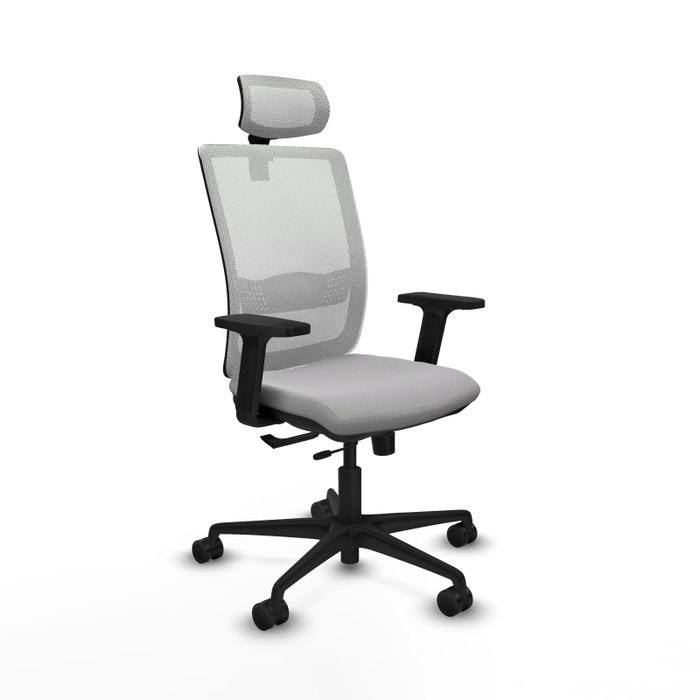 Piqueras Y Crespo Haches - Chaise de bureau ergonomique Sincro/Traslack, Gris clair et Blanc Piqueras Y Crespo Haches - Chaise de bureau ergonomique Sincro/Traslack, Gris clair et Blanc