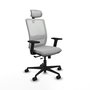 Piqueras Y Crespo Haches - Chaise de bureau ergonomique Sincro/Traslack, Gris clair et Blanc