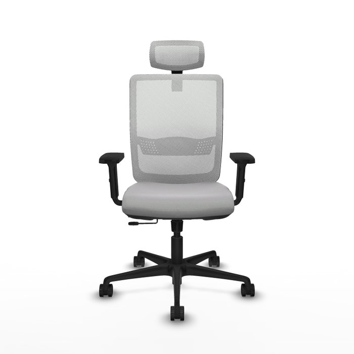 Piqueras Y Crespo Haches - Chaise de bureau ergonomique Sincro/Traslack, Gris clair et Blanc Piqueras Y Crespo Haches - Chaise de bureau ergonomique Sincro/Traslack, Gris clair et Blanc