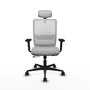 Piqueras Y Crespo Haches - Chaise de bureau ergonomique Sincro/Traslack, Gris clair et Blanc