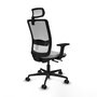 Piqueras Y Crespo Haches - Chaise de bureau ergonomique Sincro/Traslack, Gris clair et Blanc