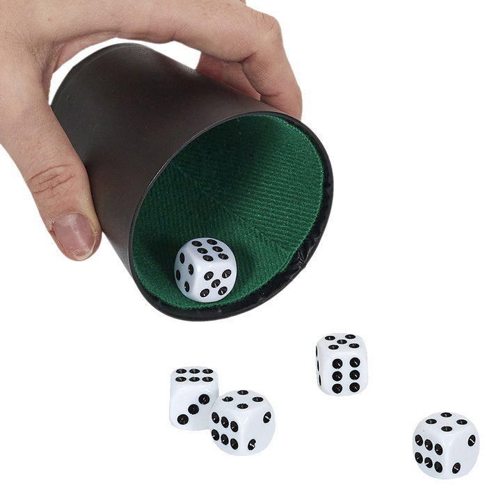 Mister Gadget Jeu de dés avec gobelet Mister Gadget Jeu de dés avec gobelet
