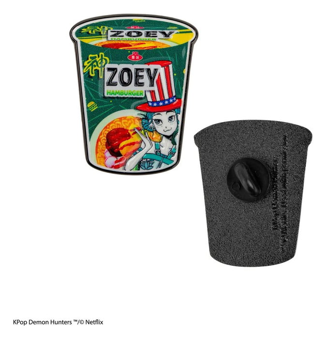 Cinereplicas Pin's KPop Demon Hunters Zoey Hamburger Noodles