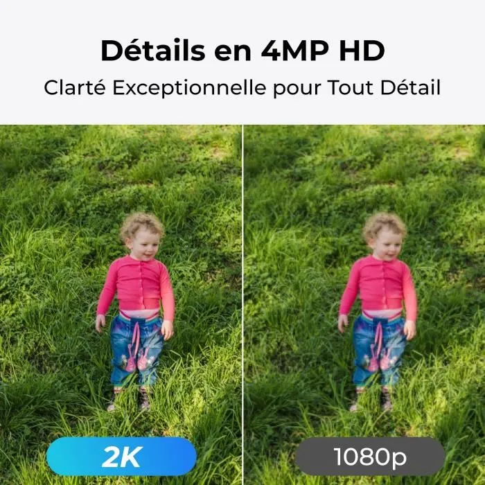 Reolink G330 - Caméra de surveillance extérieure 4MP avec panneau solaire, vision nocturne, détection intelligente et compatible Google Assistant - Blanc