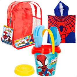 Color Baby Set de plage Spidey avec sac à dos et poncho