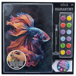 Nice Crystal Art Diamantiny Level Up Surtido 8 - Fondo Marino - Réalisez des mosaïques avec des gemmes colorées en 3D 32x32x2,4 cm - Modèles assortis
