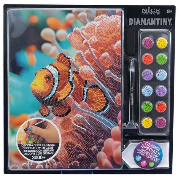 Nice Crystal Art Diamantiny Level Up Surtido 8 - Fondo Marino - Réalisez des mosaïques avec des gemmes colorées en 3D 32x32x2,4 cm - Modèles assortis Nice Crystal Art Diamantiny Level Up Surtido 8 - Fondo Marino - Réalisez des mosaïques avec des gemmes colorées en 3D 32x32x2,4 cm - Modèles assortis