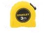STANLEY Mètre ruban 3m jaune