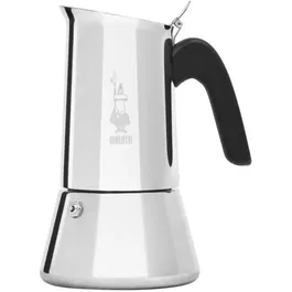 Bialetti Cafetière italienne New Venus, 10 tasses (0,5 L), Argent, Compatible induction