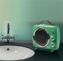 Ariete 808/04 Radiateur soufflant vintage vert - Chauffage d'appoint et ventilateur froid avec thermostat réglable