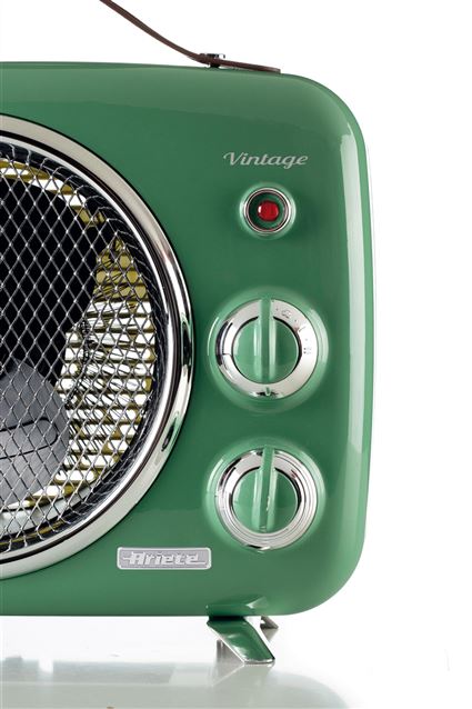 Ariete 808/04 Radiateur soufflant vintage vert - Chauffage d'appoint et ventilateur froid avec thermostat réglable