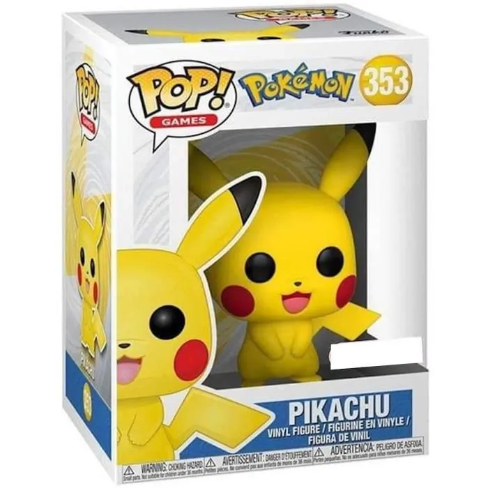 Funko Figurine Pop! Games: Pokémon Série 1 - Pikachu (S1) - Figurine de Collection