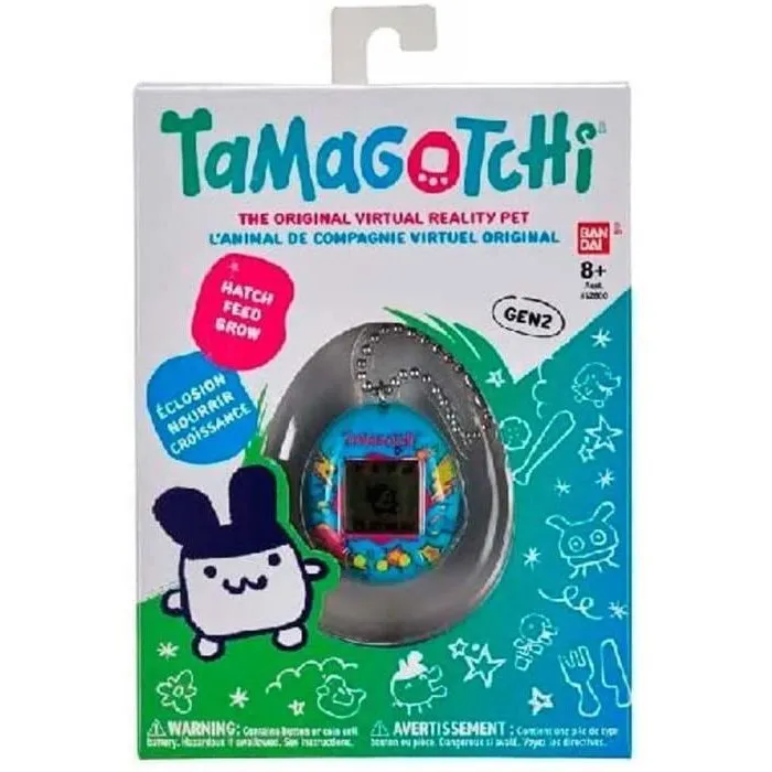 Bandai Tamagotchi Original - Version authentique 1997 - 7 personnages adultes - Animal de compagnie virtuel portable