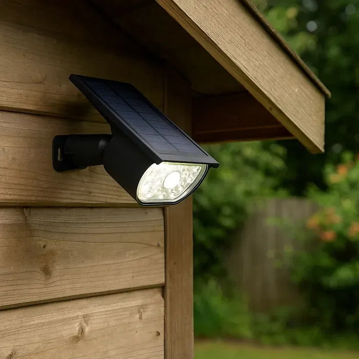 Galix G2603 - Spot solaire à planter ou à appliquer murale, détecteur de présence 3m, 300 lumens, 3 modes, 18650 Lithium Galix G2603 - Spot solaire à planter ou à appliquer murale, détecteur de présence 3m, 300 lumens, 3 modes, 18650 Lithium