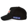 Sparco Gorra Targa Florio Noir S013043TF Casquette Coton 5 Panneaux Snapback PVC