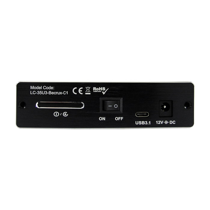 LC-Power LC-35U3-Becrux-C1 Boîtier de disque dur 3,5 pouces USB 3.1 Type-C