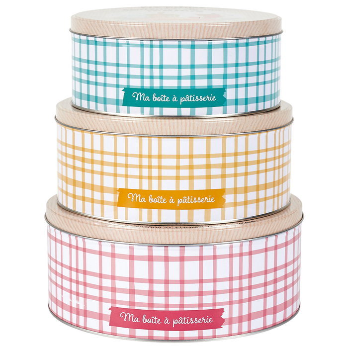 Lily Cook Jeu de 3 boîtes en métal PLEIN SOLEIL