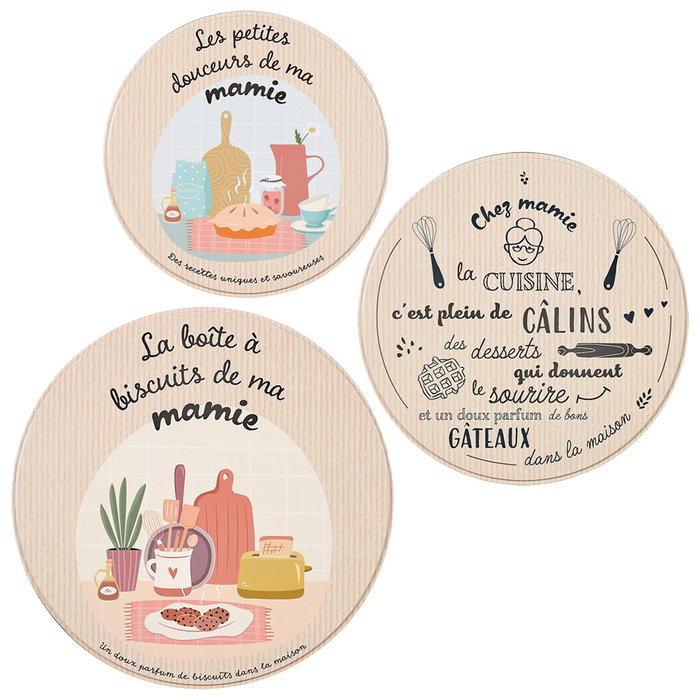 Lily Cook Jeu de 3 boîtes en métal PLEIN SOLEIL