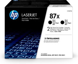 HP Toner 87X CF287XD Noir XL Pack de 2