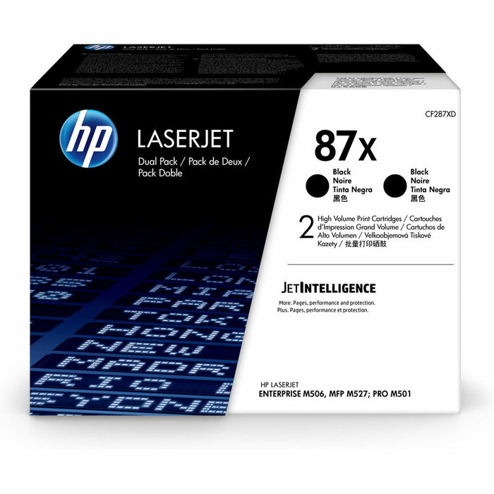 HP Toner 87X CF287XD Noir XL Pack de 2