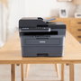 Brother MFC-L2827DWXL - Imprimante multifonction laser monochrome avec Wi-Fi, ADF 50 pages, bac 250 pages, kit 2 toners 6000 pages et garantie 3 ans - Éligible EcoPro