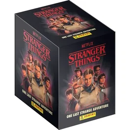 Panini - Stranger Things 5 - Boîte de 36 pochettes - 180 stickers à collectionner dont stickers brillants et phosphorescents - Album et poster