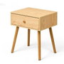 GIFTDECOR Mesita Auxiliar Cajon Naturel