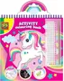 SES CREATIVE Cahier d'activités effaçable 3 en 1 - Coloriage à paillettes pour enfants - Rose