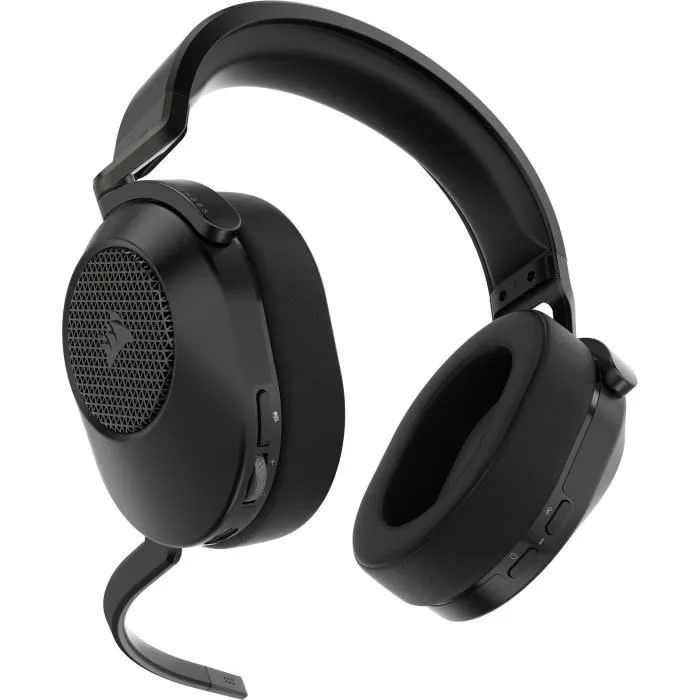 Corsair HS65 Wireless V2 Casque Gaming Sans Fil Carbone, Dolby Audio 7.1, Bluetooth, PC, Mac, PS5
